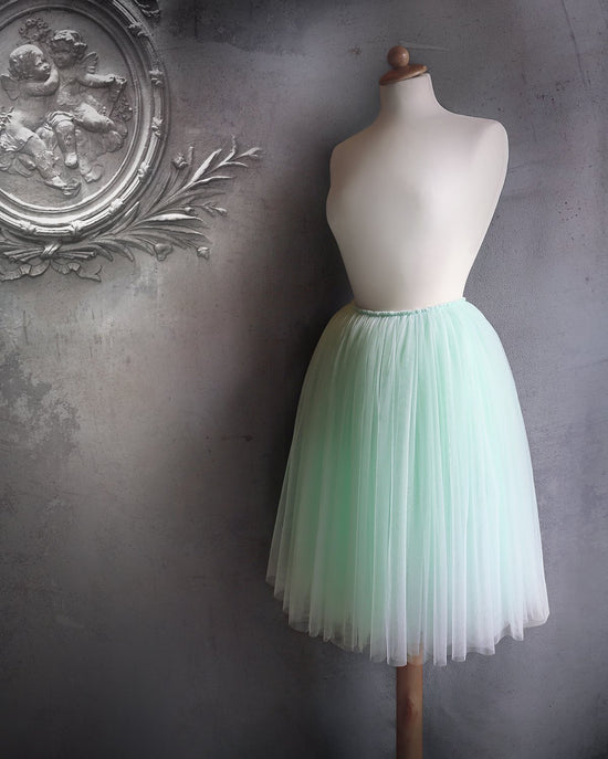 Romantic ballet tutu, ruffled edge, Light Mint